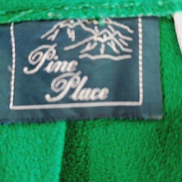 PINE PLACE VINTAGE EMERALD GREEN WOOL KNIFE PLEATED SKIRT SIZE 6 NWT - Picture 3 of 6